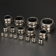 IP68 Waterproof Nickel Plated Brass Cable Glands M6-M100 / PG7-PG63