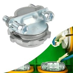 12Pcs 1/2Inch Clamp Type Connector Clamp Type Cable Connectors for Metallic