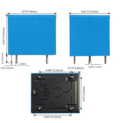 2Pcs PCB Power Relay SRD-05VDC-SL-C, DC 5V Coil, 10A 250VAC, SPDT, 5 Pin