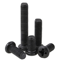 M3 M4 M5 M6 Pozi Phillips Pan Head Bolts Machine Screws Button Head Bolts Black