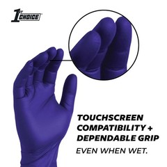 Indigo Nitrile Disposable Gloves – 3 Mil, XL Case of 1000, Latex-Free & Textured