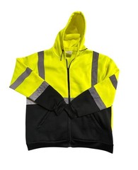 VISWERX High Visibility Safety Hoodie ANSI/ISEA 107-Reflective Stripe Men’s 2XL