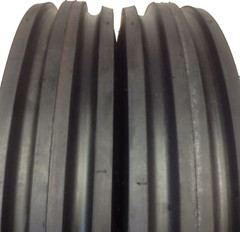 2-New 5.50-16 Tri-Rib 3 Rib Front Tractor Tire 6 PLY 5.50×16 Tubeless