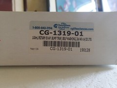 Chemglass CG-1319-01 100mL Rotary EVAP Bump Trap Self Washing 24/40-14/20 JTS