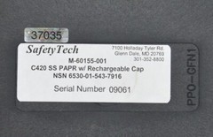 Safety Tech M-60155 C420 Single Speed PAPR Blower Toggle Switch W/ Battery C420