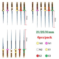 Dental Endo Endodontic Engine Rotary Files Root Canal NiTi Files 25mm 21mm 31mm