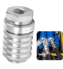 PD222 Series PD Steel Test Port and Diagnostic Equipment Quick Coupler Silver