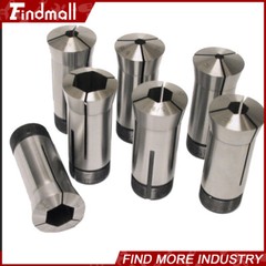New 7PC 5C Hex. Collet Set 1/4″, 5/16″, 3/8″, 1/2″, 5/8″, 3/4″, 7/8″ 0.0006TIR