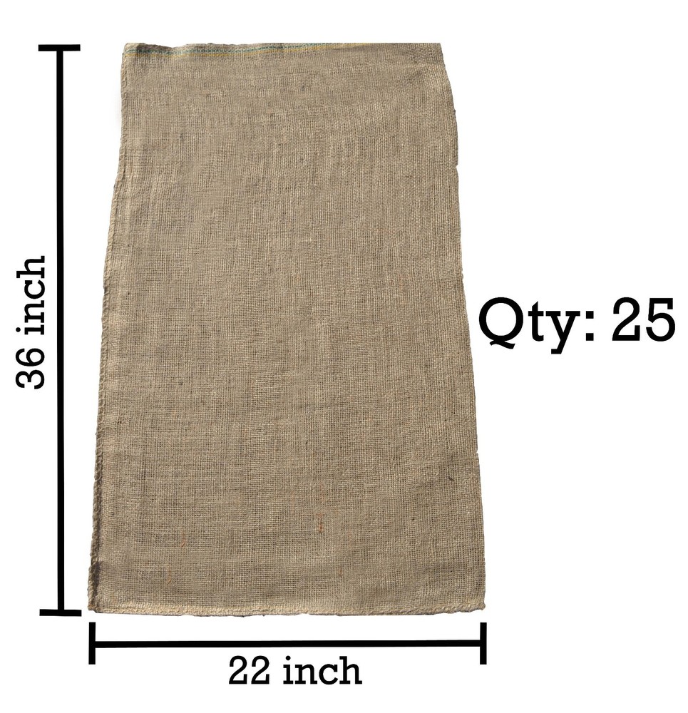 (25) 22×36 Burlap Bags Wholesale Bulk – Sacks Potato Race Sandbags Planting