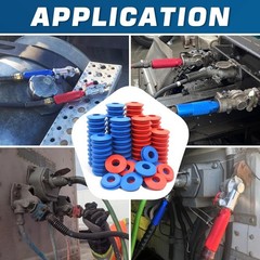 100pcs Rubber Glad Hand Seals for Trucks – Red & Blue