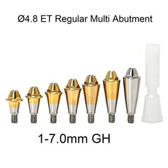 Titanium Dental Multi-Unit Straight Abutment 4.8 Fit Hiossen Osstem Mini/Regular