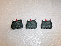 Schneider Electric ZBE-102 Contact Block (Lot of 3) New