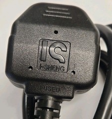 SF Cable 6 feet UK BS1363 3-pin plug to IEC C19 Power Cord