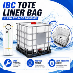 IBC Tote Liner Bag for Bulk Container Replacement Inner Bag Liquid Storage Liner