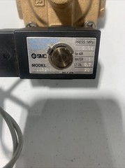 SMC VXR2150 2-Way Media Valve .04 MPa AC 120V 60Hz Class B 3/4″ Port *NOB*
