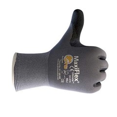 34-874 Work Gloves Nitrile MicroFoam Grip Palm and Fingers Excellent Grip and…
