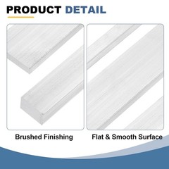 2 Pack 6061 Aluminum Flat Bars 5/32 x 1-3/16 x 13 Inch