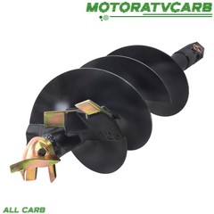 ALL-CARB 12in x 48in Fab Auger Bit 2inch Hex Collar Skid Steer Attachment Part