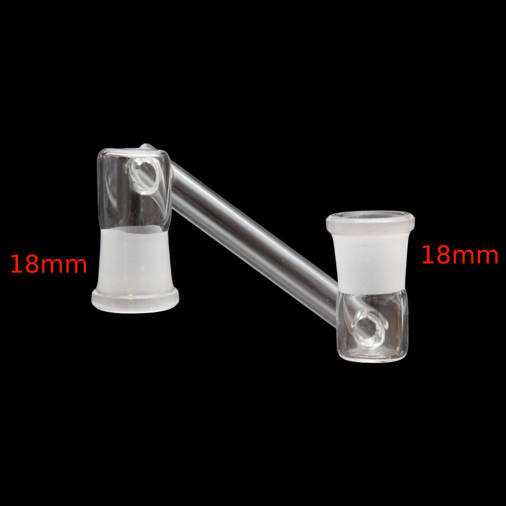 18mm Female to 18mm Female Side Drop Down Extender Glass Adapter