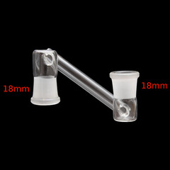 18mm Female to 18mm Female Side Drop Down Extender Glass Adapter