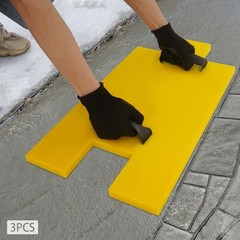 3 Pcs Concrete Stamping Molds For Wall& Floor Concrete Stamping Texture Mats