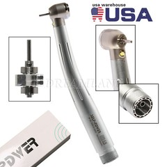 1-10 SELF-POWER E-Type Dental High Speed LED Handpiece Standard Head Push 2/4H