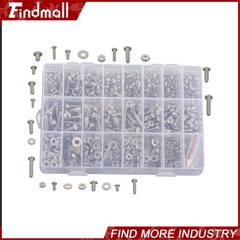 710Pcs Machine Screw Assortment Assorted Nuts Bolts and Flat Washers Kit
