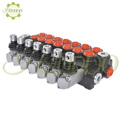11 GPM 7 Spool Hydraulic Monoblock Double Acting Control Valve + conversion plug