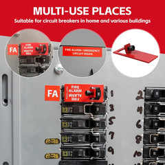 Red ELOCK-FA Fire Alarm Lockout Kit 20-Pack, E-Series Fire Safety Lock Kit for P