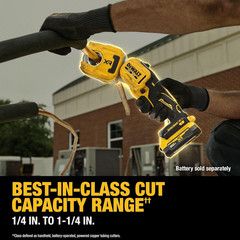 DEWALT 20V MAX XR 1-1/4 In. Copper Tubing Cutter (DCE154B)