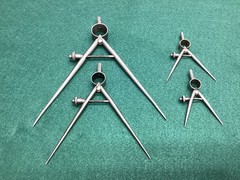 Vintage Lufkin Rule Co. Round Leg Dividers 2” – 5-1/2” Saginaw MI 🇺🇸 L👀K !