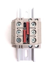 Solar Combiner Box Connector DIN Rail Terminal Blocks Dinkle 6AWG 60A 600V
