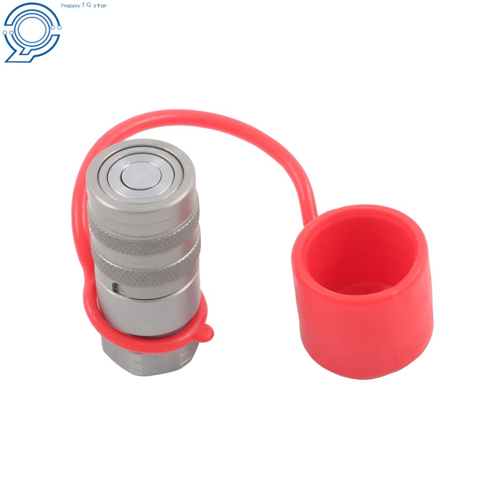 1/4 Inch Flat Face Hydraulic QD Female Coupler 1/4″ NPT No Air Inclusion