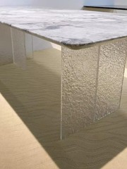 12×16 Inch 1/8 Thick Stone Texture Clear Acrylic Plexiglass Wave Ripple Sheet