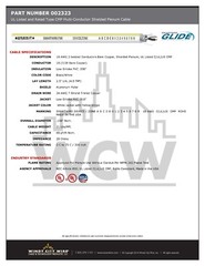 Windy City Wire 18/2C Shielded Plenum Security/Alarm Cable White w/Yellow /100ft