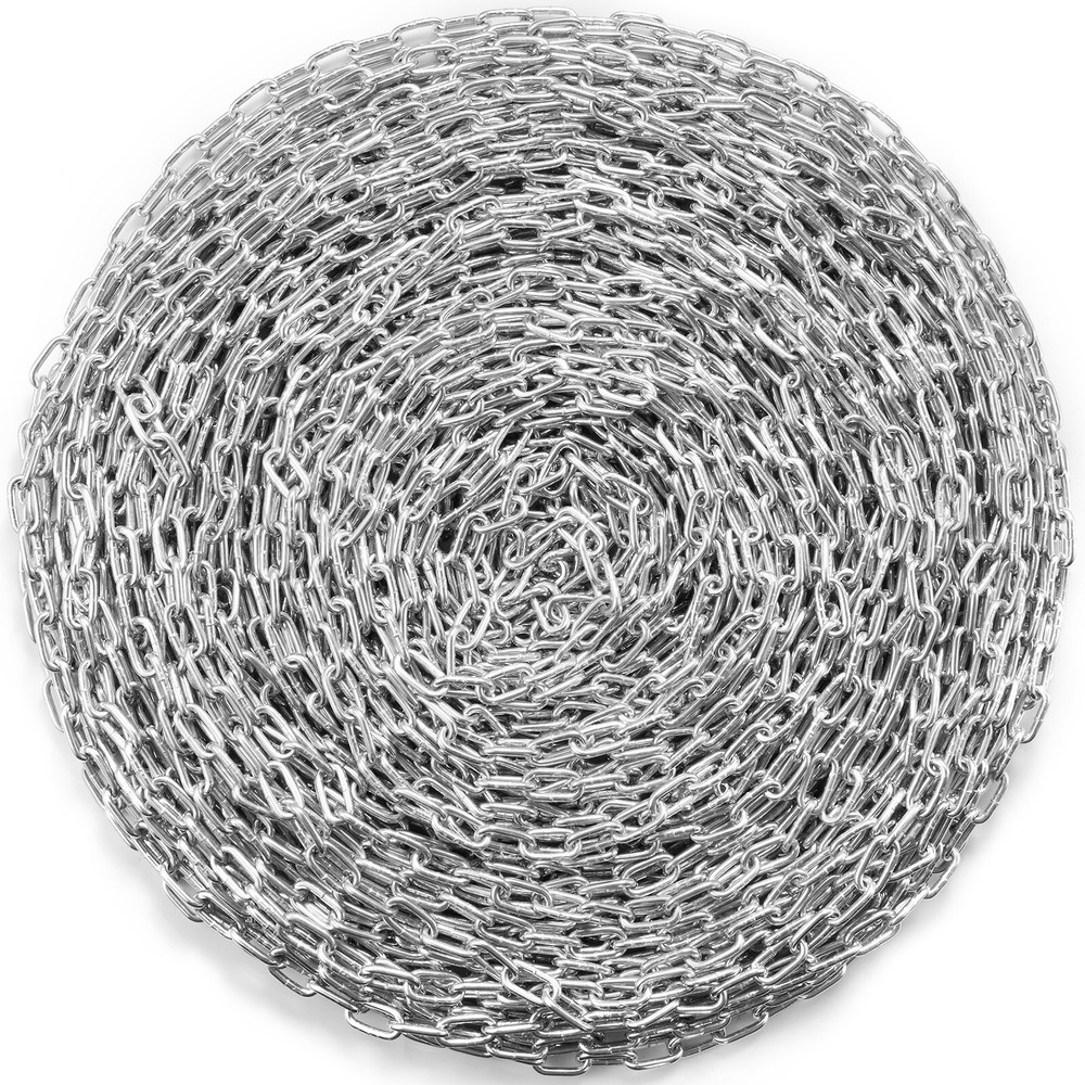 VEVOR Zinc Plated Proof Coil Chain Carbon Steel Chain Sling 3/16″ x 250′ 1100lbs