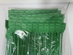 Bulk Lot Green Plastic Security Seals Numbered Tamper Evident Pull Tight Sealed