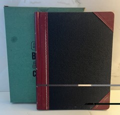 VTG Boorum & Pease Standard Blank Book columnar record no 21 150 pg NOS USA made