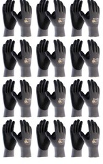 34-844 MaxiFlex Nitrile Grip Foam Dotted Palm Coated PROTECTIVE WORK GLOVES SMAL