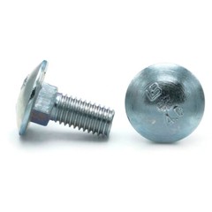 M8-1.25 Carriage Bolts Metric DIN 603 Class 4.6 Zinc Plated Steel -Pick Size+QTY