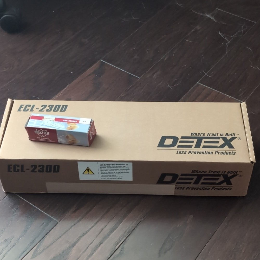 Detex – ECL230D Alarm Panic Exit Control Lock, Short Bar (Includes Key Cylinder)