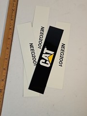 Five AUTHENTIC CATERPILLAR TRACTOR DECALS 6.5”x1.5” NOS NEW Neeg2001