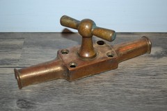 Vintage Industrial Brass Bronze T-Handle Door Latch