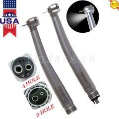 Sirona Style Dental High Speed Handpiece LED Fiber Optic Torque Push 2/4Holes