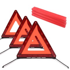 Emergency Warning Triangle DOT Approved Reflective Safety Roadside Kit for Car