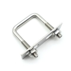 QYIMLI Stainless Steel Square U Bolt Clamp, Square Tube Clamps with Nut and P…