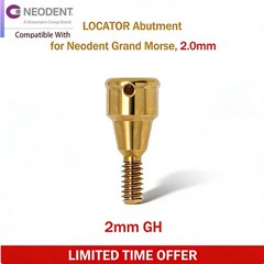 Overdenture Locator Abutment Neodent GRAND MORSE GM Male Caps Inserts Core Tool