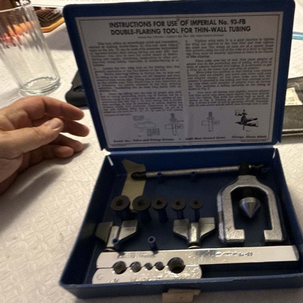 Imperial Eastman 93-FB Double-Flaring Tool Set Thin-Wall Tubing 45°