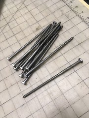 (100) 7/16” Hex Head 1/4 x 6″ Lag Bolts Wood Screws