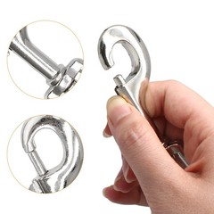 Litoexpe 2 Pcs 3.5 Inch Swivel Eye Bolt Snap Hooks, Heavy Duty 220Lbs Load Ca…